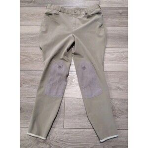 OVATION RIDING PANTS WOMEN'S SZ 36 STRETCH EQUESTRIAN/HORSE KNEE PATCH EUC